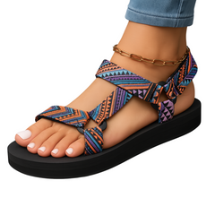 Orthopedische Sandalen Dames – Comfortabele Instapbanden en Kleurrijk Design
