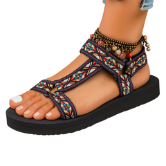 Orthopedische Sandalen Dames – Comfortabele Instapbanden en Kleurrijk Design