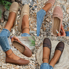 Vintage Orthopedische Leren Loafers Dames – Ademend, Lichtgewicht & Pijnverlichtend