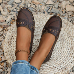 Vintage Orthopedische Leren Loafers Dames – Ademend, Lichtgewicht & Pijnverlichtend