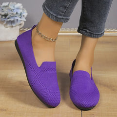 Plus Size Zomerschoenen voor Dames – Lichtgewicht Instappers met Uitgehold Design en Zachte Zool