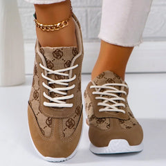 Dames Sneakers met Dikke Zool – Comfortabele Ademend Casual Schoenen met Luxe Design