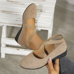 Dames Puntige Loafers – Effen Kleur Casual Instapschoenen met Rubberen Zool