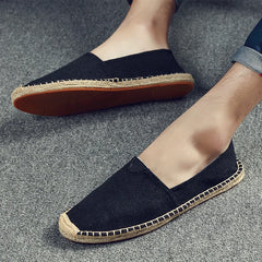 Comfortabele Dames Espadrilles – Slip-On Vlasschoenen met Platte Zool voor Zomer & Vrije Tijd
