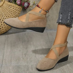Dames Puntige Loafers – Effen Kleur Casual Instapschoenen met Rubberen Zool
