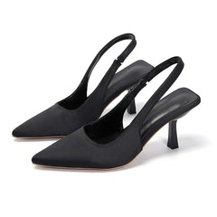 Dames Slingback Pumps – Puntige Zomersandalen met Kitten Heel voor Feest & Vrije Tijd