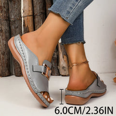 Chique Metalen Dames Slippers – Open Hak, Lichtgewicht & Comfort voor de Zomer