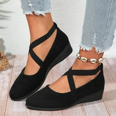 Dames Puntige Loafers – Effen Kleur Casual Instapschoenen met Rubberen Zool