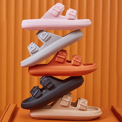 Dames Slippers met Dikke Zool – Lichtgewicht Slip-On Platform Sandalen van EVA met Antislipzool