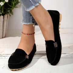 Dames Loafers met Print – Zachte Instapschoenen met Antislip Zool