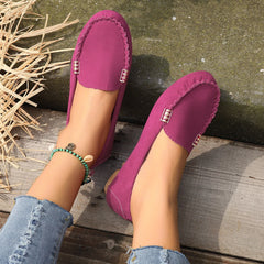 Dames Loafers met Print – Zachte Instapschoenen met Antislip Zool