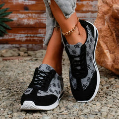 Dames Sneakers met Dikke Zool – Comfortabele Ademend Casual Schoenen met Luxe Design