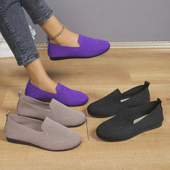 Plus Size Zomerschoenen voor Dames – Lichtgewicht Instappers met Uitgehold Design en Zachte Zool