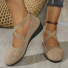 Dames Puntige Loafers – Effen Kleur Casual Instapschoenen met Rubberen Zool