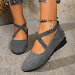 Dames Puntige Loafers – Effen Kleur Casual Instapschoenen met Rubberen Zool