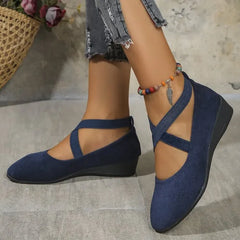 Dames Puntige Loafers – Effen Kleur Casual Instapschoenen met Rubberen Zool