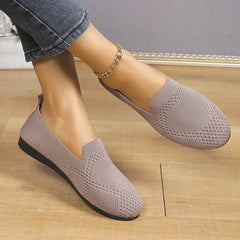 Plus Size Zomerschoenen voor Dames – Lichtgewicht Instappers met Uitgehold Design en Zachte Zool