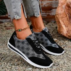 Dames Sneakers met Dikke Zool – Comfortabele Ademend Casual Schoenen met Luxe Design