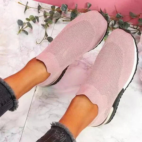 Ademend Dames Hardloopschoenen met Max Kussens en Brede Pasvorm – Lichtgewicht Mesh Sneakers voor Buitensport - Dames - Schoenen