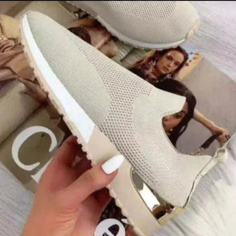 Ademend Dames Hardloopschoenen met Max Kussens en Brede Pasvorm – Lichtgewicht Mesh Sneakers voor Buitensport - Dames - Schoenen