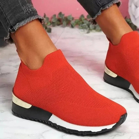 Ademend Dames Hardloopschoenen met Max Kussens en Brede Pasvorm – Lichtgewicht Mesh Sneakers voor Buitensport - Dames - Schoenen