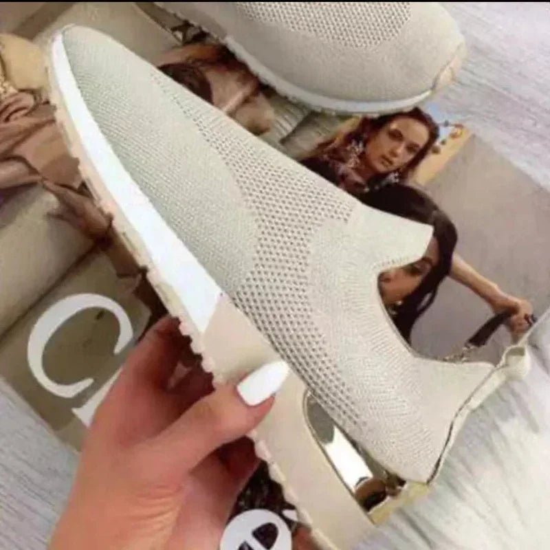 Ademend Dames Hardloopschoenen met Max Kussens en Brede Pasvorm – Lichtgewicht Mesh Sneakers voor Buitensport - Dames - Schoenen