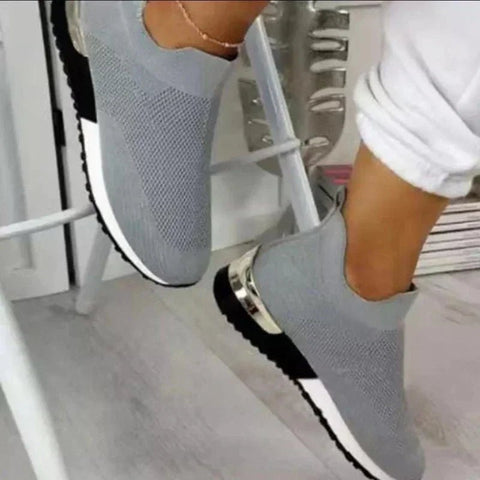 Ademend Dames Hardloopschoenen met Max Kussens en Brede Pasvorm – Lichtgewicht Mesh Sneakers voor Buitensport - Dames - Schoenen