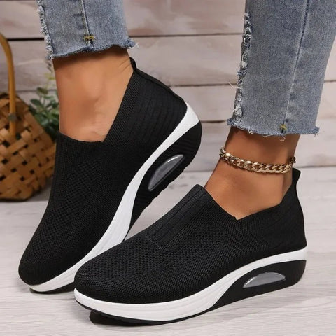 Ademende Mesh Sneakers Dames met Platform – Casual Wandelschoenen in Diverse Kleuren - Dames - Schoenen