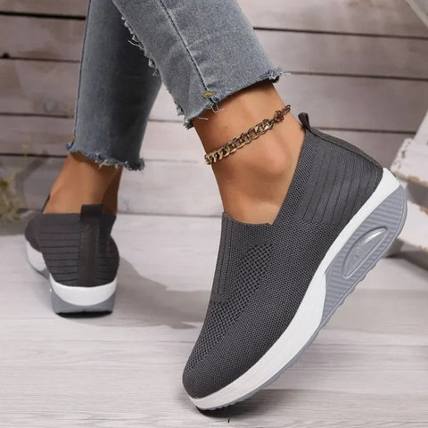 Ademende Mesh Sneakers Dames met Platform – Casual Wandelschoenen in Diverse Kleuren - Dames - Schoenen