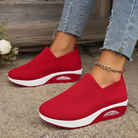Ademende Mesh Sneakers Dames met Platform – Casual Wandelschoenen in Diverse Kleuren - Dames - Schoenen