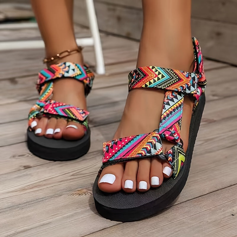 Orthopedische Sandalen Dames – Comfortabele Instapbanden en Kleurrijk Design