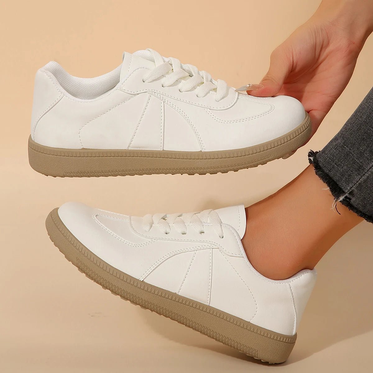 Casual Hardloopschoenen Dames met Zachte Zolen en Antislip Ondergrond - Witte Sneakers voor Comfortabel Hardlopen - Dames - Schoenen