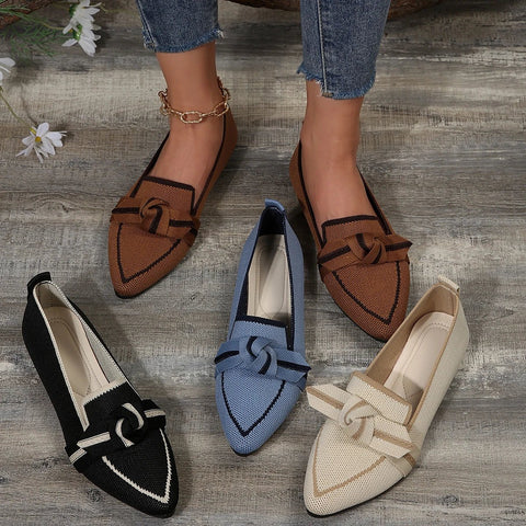 Comfortabele Dames Loafers met Puntige Teen en Zachte Voering – Veelkleurige Casual Ballerina's - Dames - Schoenen