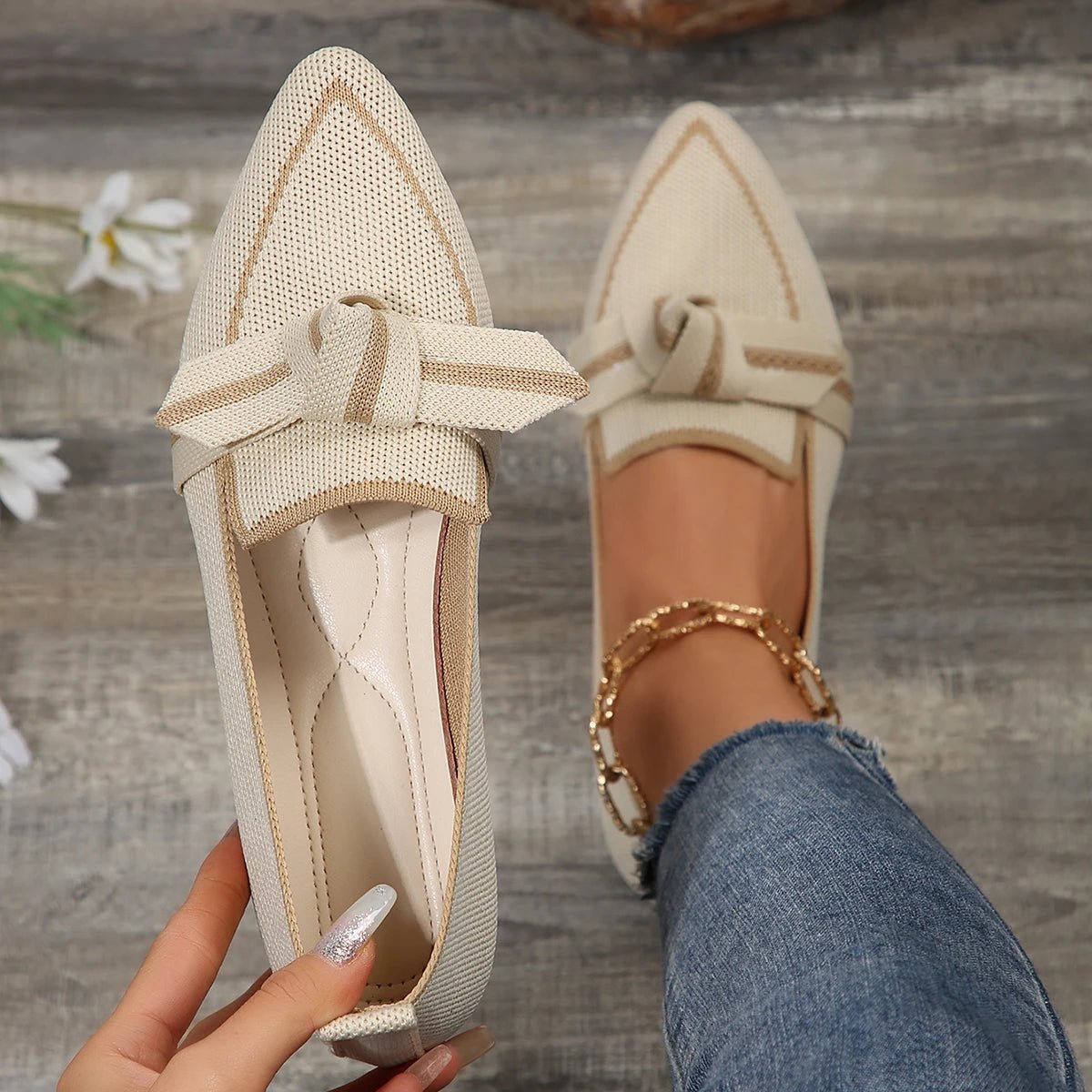 Comfortabele Dames Loafers met Puntige Teen en Zachte Voering – Veelkleurige Casual Ballerina's - Dames - Schoenen