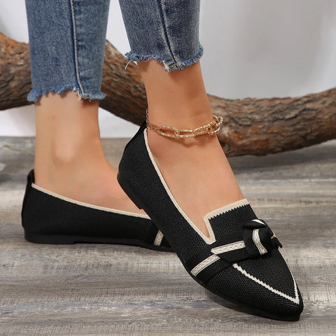Comfortabele Dames Loafers met Puntige Teen en Zachte Voering – Veelkleurige Casual Ballerina's - Dames - Schoenen