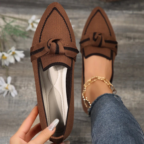 Comfortabele Dames Loafers met Puntige Teen en Zachte Voering – Veelkleurige Casual Ballerina's - Dames - Schoenen