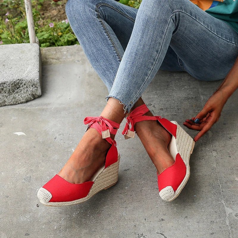 Comfortabele Dames Sandalen met Hoge Hak en Wedge – Zomer 2025 Mode, Ademend en Lichtgewicht - Dames - Schoenen