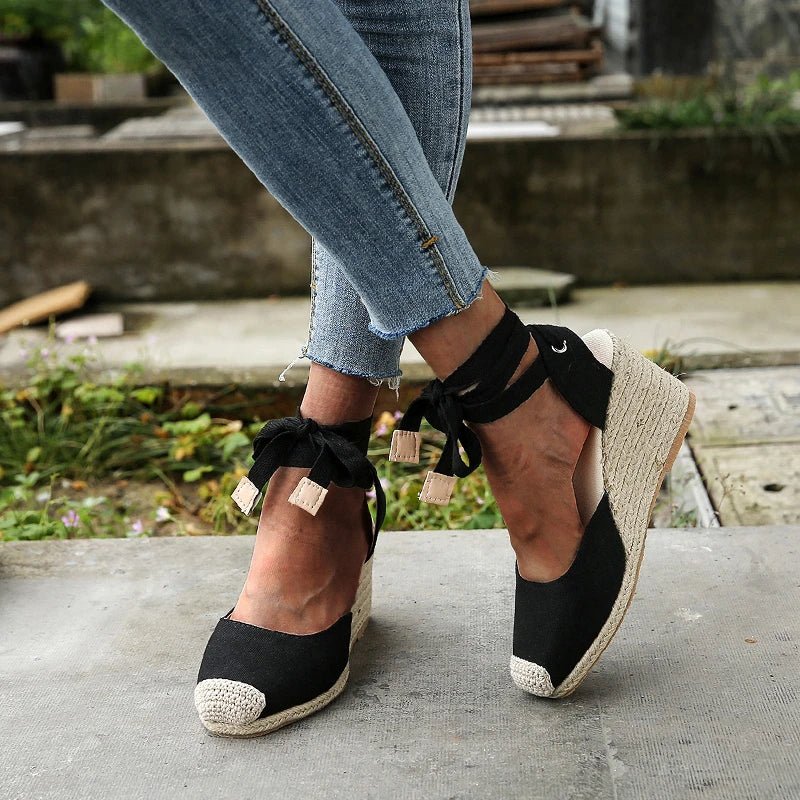 Comfortabele Dames Sandalen met Hoge Hak en Wedge – Zomer 2025 Mode, Ademend en Lichtgewicht - Dames - Schoenen