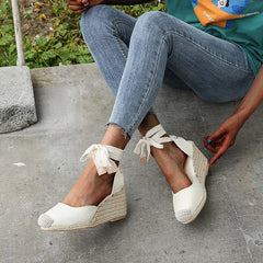 Comfortabele Dames Sandalen met Hoge Hak en Wedge – Zomer 2025 Mode, Ademend en Lichtgewicht - Dames - Schoenen