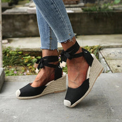 Comfortabele Dames Sandalen met Hoge Hak en Wedge – Zomer 2025 Mode, Ademend en Lichtgewicht - Dames - Schoenen