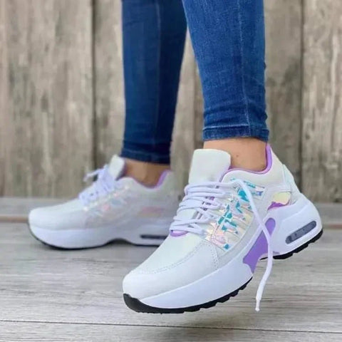 Comfortabele Dames Sneakers met Platform – Ademend Mesh en Antislip Zool - Dames - Schoenen
