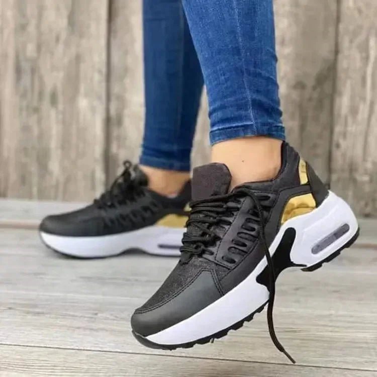 Comfortabele Dames Sneakers met Platform – Ademend Mesh en Antislip Zool - Dames - Schoenen