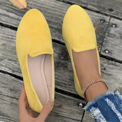 Dames Ballet Flats in Snoepkleur – Comfortabele Loafers voor Herfst in Groot Formaat - Dames - Schoenen