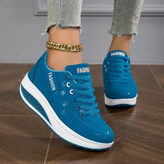 Dames Casual Sneakers – Ademend en Comfortabel met Vetersluiting voor Dagelijks Gebruik - Dames - Schoenen
