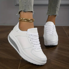 Dames Casual Sneakers – Ademend en Comfortabel met Vetersluiting voor Dagelijks Gebruik - Dames - Schoenen