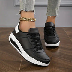 Dames Casual Sneakers – Ademend en Comfortabel met Vetersluiting voor Dagelijks Gebruik - Dames - Schoenen
