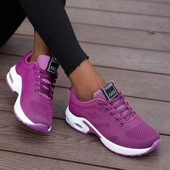 Dames Sneakers Ademend Platform Ontwerp voor Casual en Sportieve Activiteiten – Comfortabele Hardloopschoenen – met Platform - Dames - Schoenen