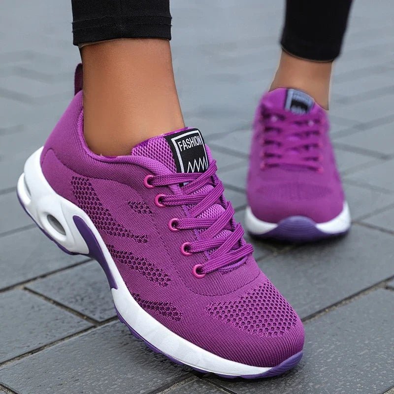 Dames Sneakers Ademend Platform Ontwerp voor Casual en Sportieve Activiteiten – Comfortabele Hardloopschoenen – met Platform - Dames - Schoenen