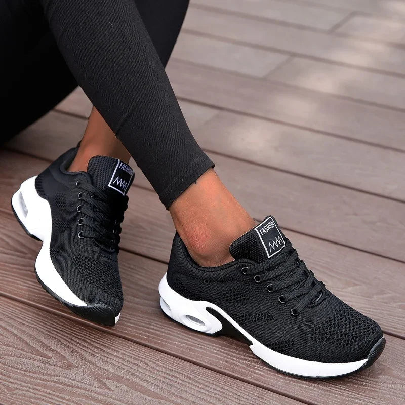 Dames Sneakers Ademend Platform Ontwerp voor Casual en Sportieve Activiteiten – Comfortabele Hardloopschoenen – met Platform - Dames - Schoenen