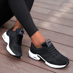 Dames Sneakers Ademend Platform Ontwerp voor Casual en Sportieve Activiteiten – Comfortabele Hardloopschoenen – met Platform - Dames - Schoenen